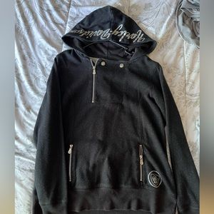 Harley Davidson sweat shirt black with sparkles